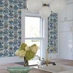 A-Street Prints Mage Blue Mod Geometric Wallpaper | Wallpaper Twins A-Street Prints Mage Blue Mod Geometric Wallpaper - SKU 4014-26446