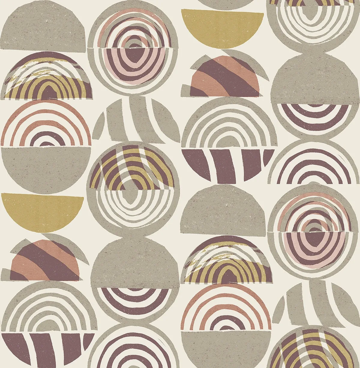 4014-26445 | Mage Plum Mod Geometric Wallpaper