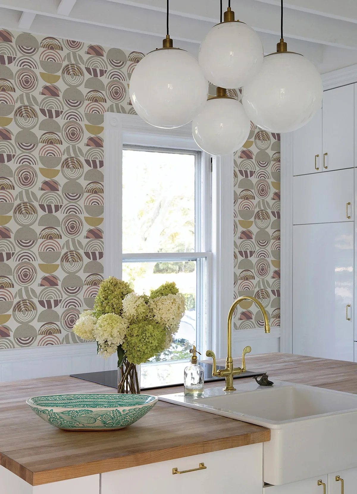 A-Street Prints Mage Plum Mod Geometric Wallpaper - SKU 4014-26445