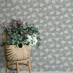 A-Street Prints Maggan Blue Floral Trail Wallpaper - SKU 4201-48023