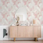 A-Street Prints Mahi Blush Abstract Wallpaper - SKU 2975-26259