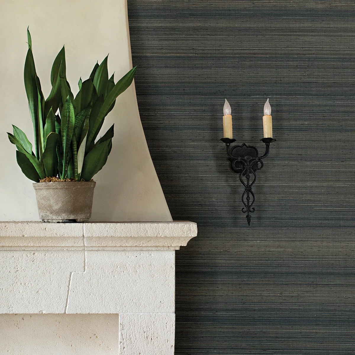 A-Street Prints Mai Indigo Abaca Grasscloth Wallpaper | Wallpaper Twins A-Street Prints Mai Indigo Abaca Grasscloth Wallpaper - SKU 2972-86104