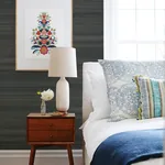 A-Street Prints Mai Indigo Grasscloth Wallpaper | Wallpaper Twins A-Street Prints Mai Indigo Grasscloth Wallpaper - SKU 2923-86104
