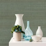 A-Street Prints Mai Teal Abaca Grasscloth Wallpaper | Wallpaper Twins A-Street Prints Mai Teal Abaca Grasscloth Wallpaper - SKU 2972-86102