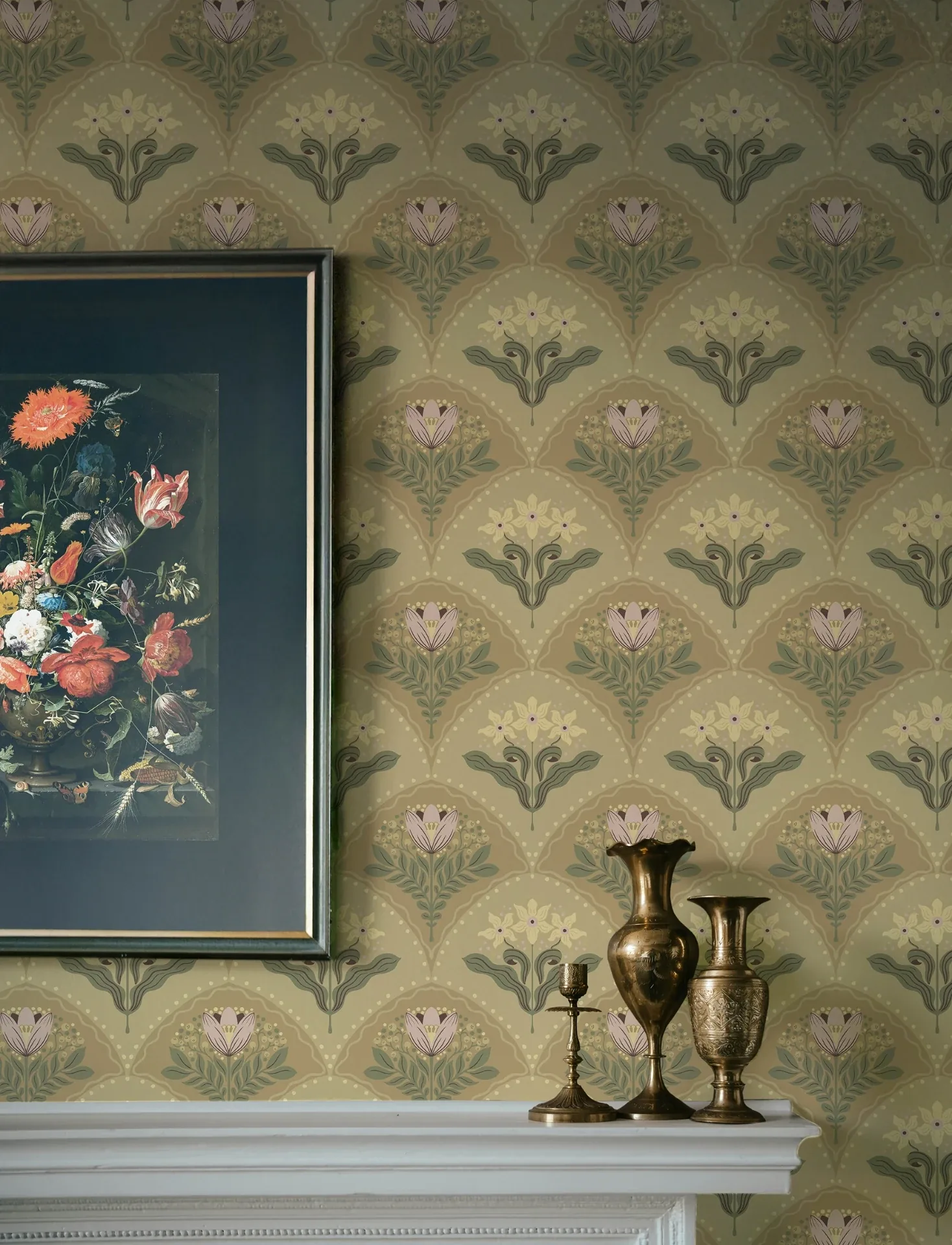 A-Street Prints Maj Light Brown Floral Damask Wallpaper - SKU 4201-48015