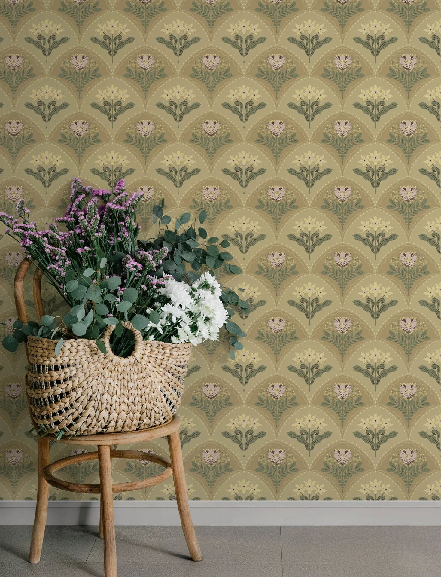 A-Street Prints Maj Light Brown Floral Damask Wallpaper | Wallpaper Twins A-Street Prints Maj Light Brown Floral Damask Wallpaper - SKU 4201-48015