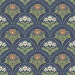 A-Street Prints Maj Navy Floral Damask Wallpaper | Wallpaper Twins A-Street Prints Maj Navy Floral Damask Wallpaper - SKU 4201-48018