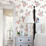 A-Street Prints Malaga Pink Floral Wallpaper - SKU 2744-24128