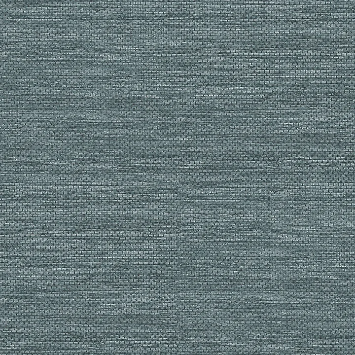 A-Street Prints Malin Dark Blue Faux Grasscloth Wallpaper - SKU 4066-26559