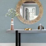 A-Street Prints Malin Denim Faux Grasscloth Wallpaper - SKU 4172-27527