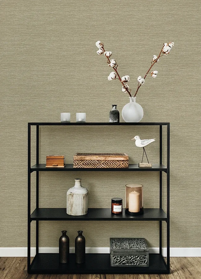 A-Street Prints Malin Wheat Faux Grasscloth Wallpaper - SKU 4066-26563