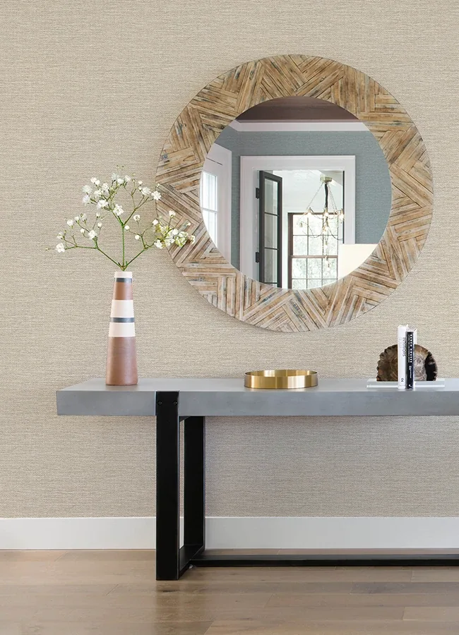 A-Street Prints Malin Wheat Faux Grasscloth Wallpaper - SKU 4172-27529