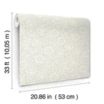 A-Street Prints Mallow Dove Floral Vine Wallpaper | Wallpaper Twins A-Street Prints Mallow Dove Floral Vine Wallpaper - SKU 4153-82037