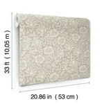 A-Street Prints Mallow Grey Floral Vine Wallpaper | Wallpaper Twins A-Street Prints Mallow Grey Floral Vine Wallpaper - SKU 4153-82038