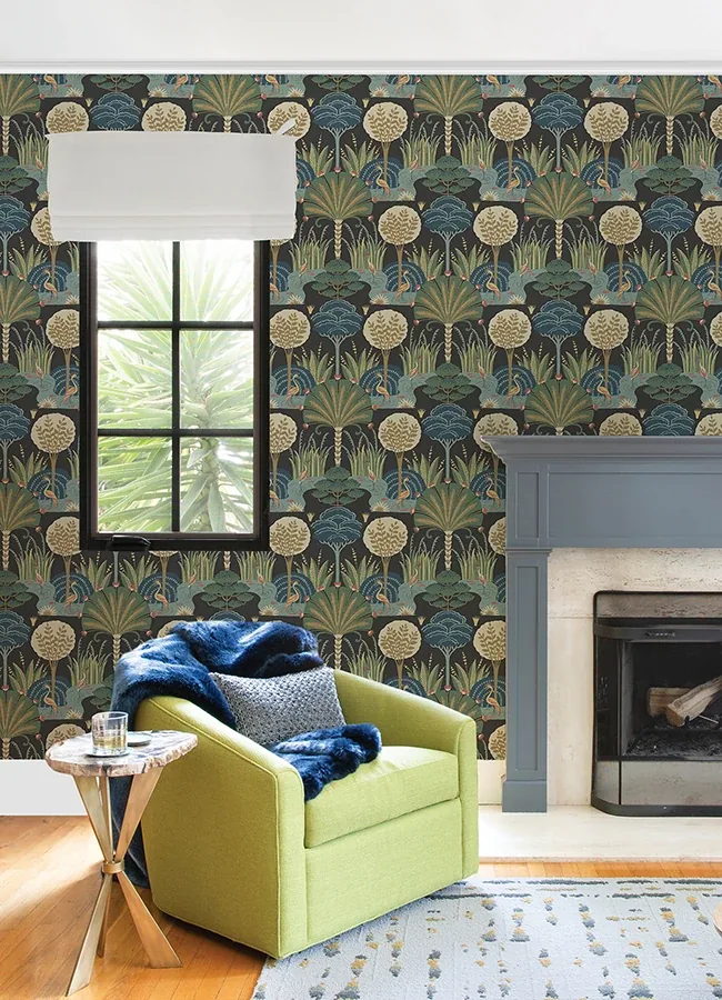 A-Street Prints Mandeville Multicolor Tropical Paradise Wallpaper - SKU 4034-72120