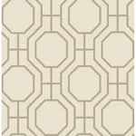 A-Street Prints Manor Taupe Geometric Trellis Wallpaper | Wallpaper Twins A-Street Prints Manor Taupe Geometric Trellis Wallpaper - SKU 4122-27046