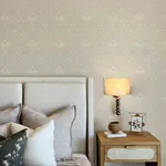 A-Street Prints Mara Beige Tulip Ogee Wallpaper - SKU 4143-34039