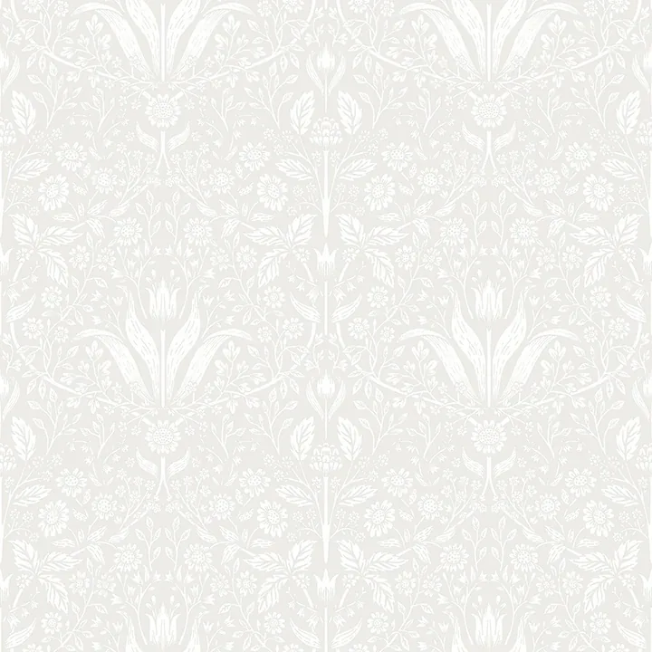 4143-34007 | Mara Light Grey Tulip Ogee Wallpaper