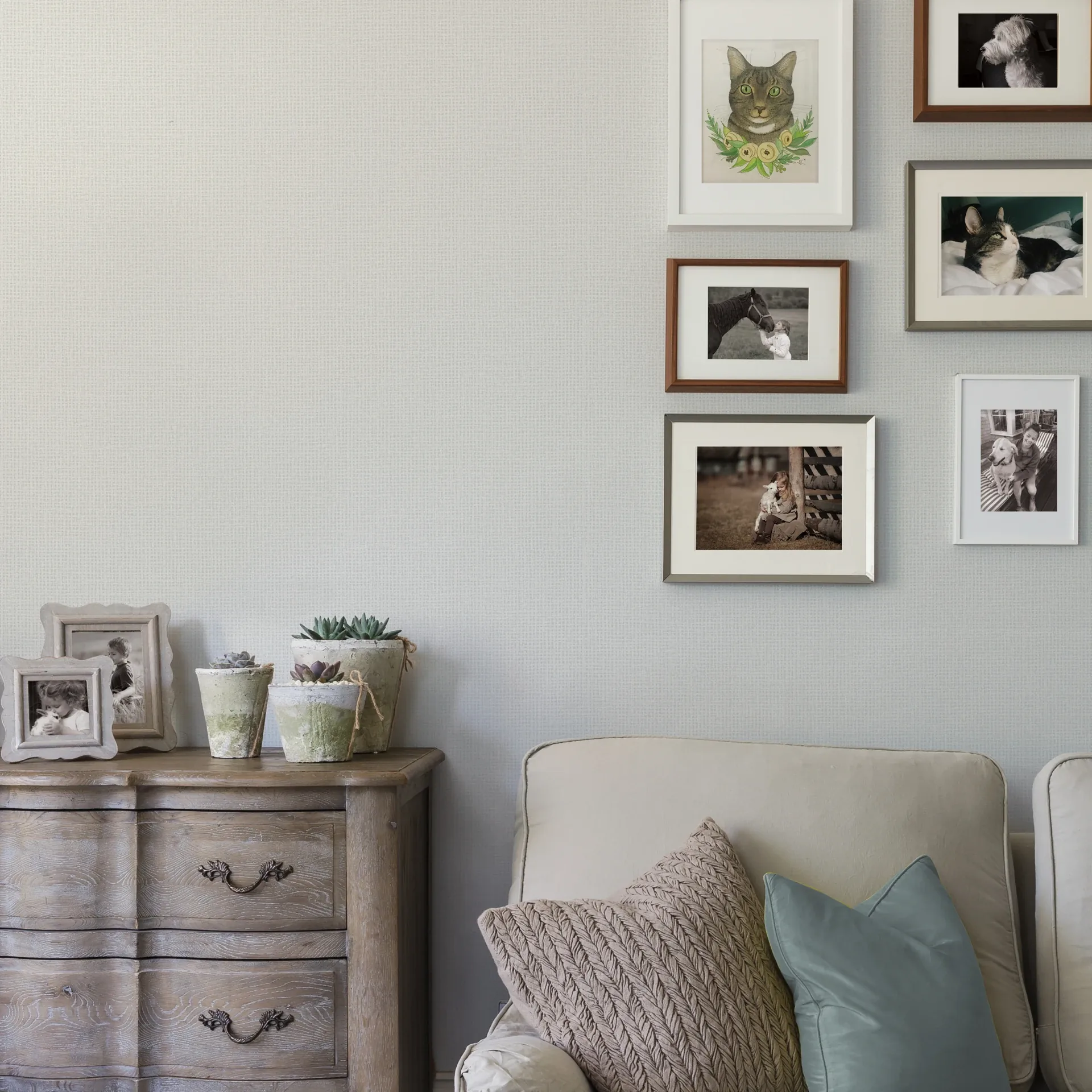 A-Street Prints Marblehead Dove Basket Weave Wallpaper - SKU 2927-81000