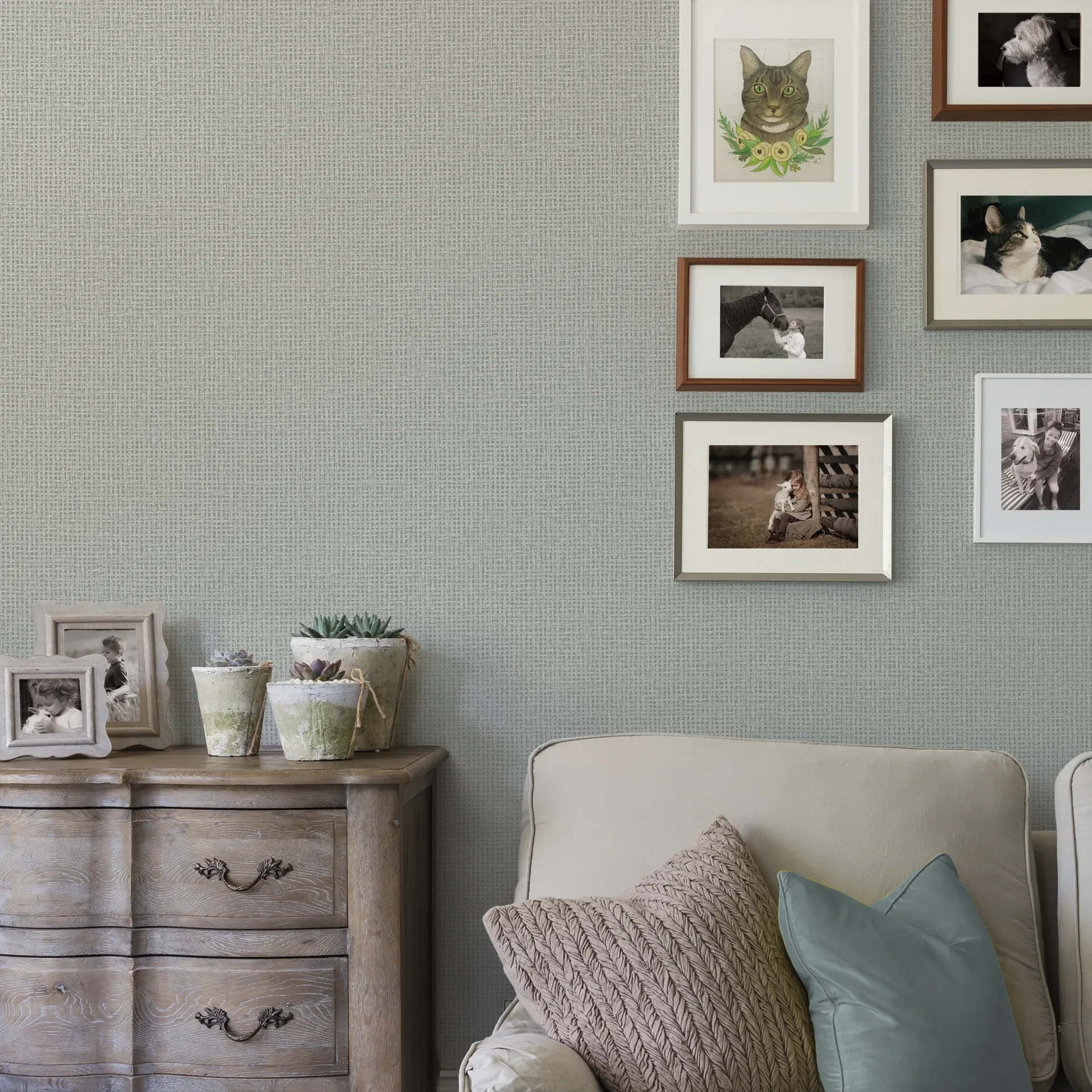 A-Street Prints Marblehead Taupe Basket Weave Wallpaper - SKU 2927-81008