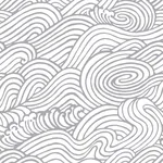 A-Street Prints Mare Grey Wave Wallpaper - SKU 2744-24131