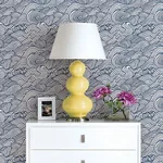 A-Street Prints Mare Navy Wave Wallpaper | Wallpaper Twins A-Street Prints Mare Navy Wave Wallpaper - SKU 2744-24132