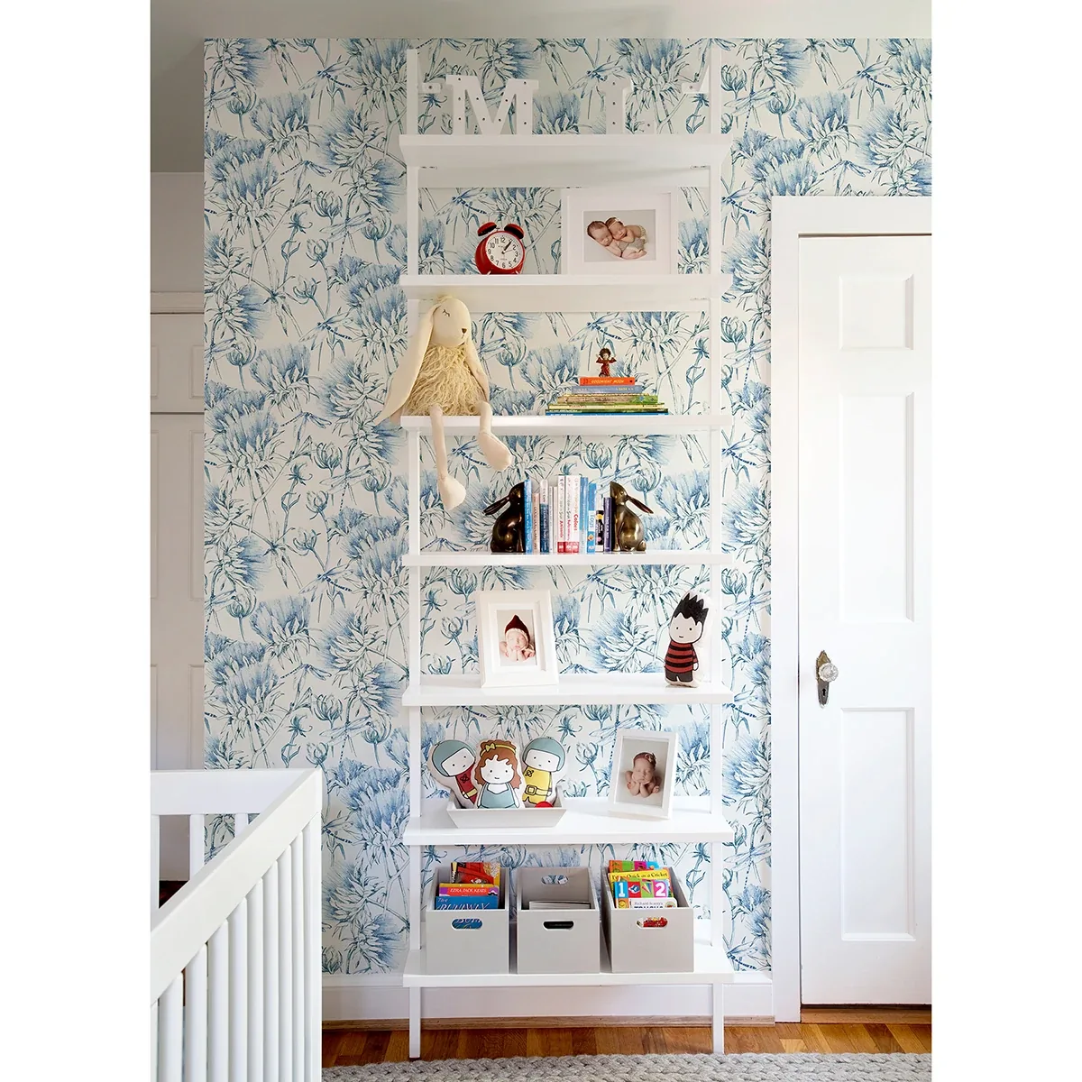 A-Street Prints Mariell Blue Dragonfly Wallpaper - SKU 2973-90403