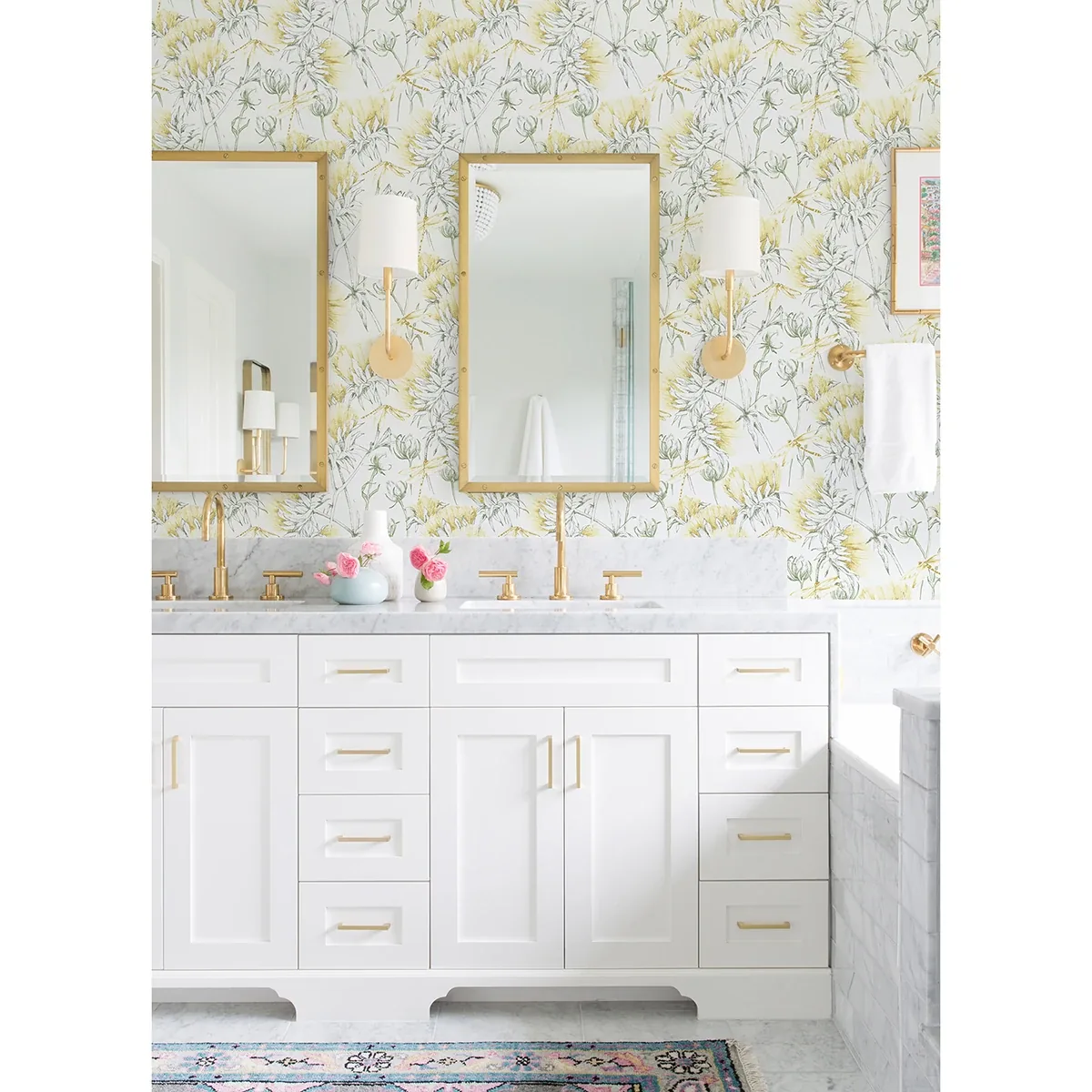 A-Street Prints Mariell Gold Dragonfly Wallpaper - SKU 2973-90404