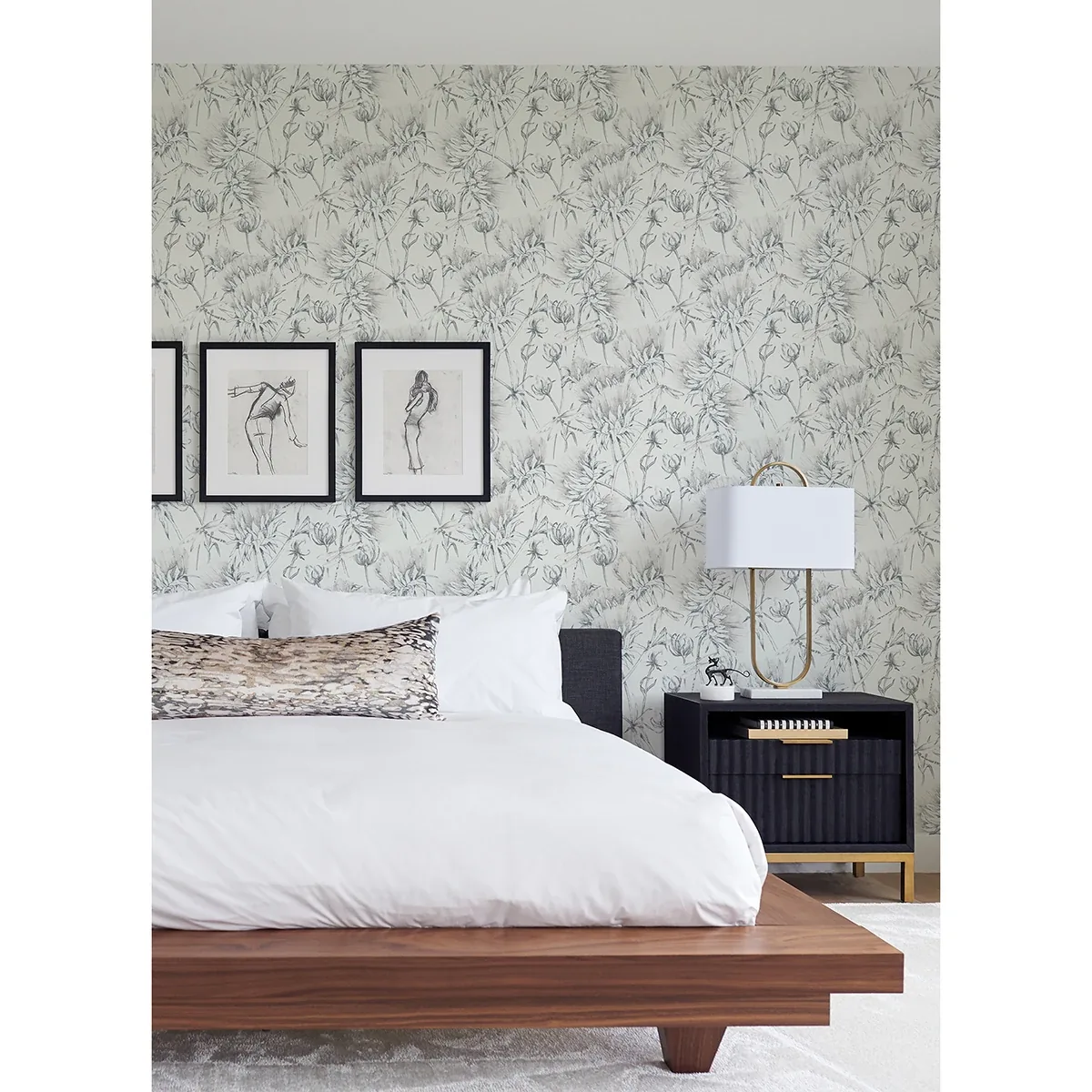 A-Street Prints Mariell Grey Dragonfly Wallpaper - SKU 2973-90402