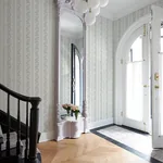 A-Street Prints Marigold Wreath Baby Blue Rush Floral Stripe Wallpaper - SKU AST4650