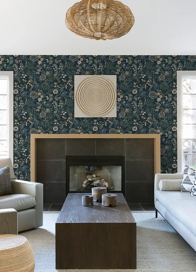 A-Street Prints Marilyn Sea Green Floral Trail Wallpaper - SKU 4034-72137