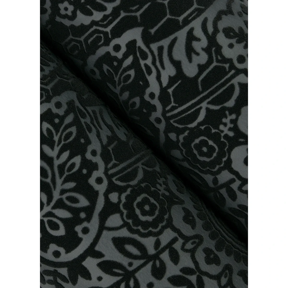 A-Street Prints Maris Charcoal Flock Damask Wallpaper - SKU 2973-87365