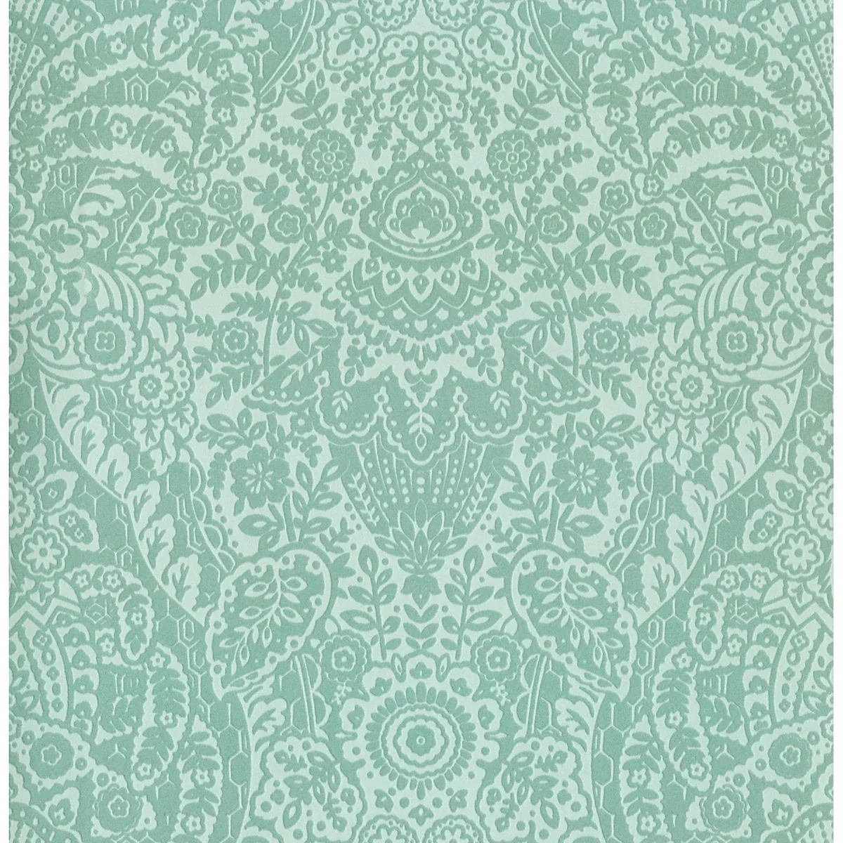 2973-87369 | Maris Mint Flock Damask Wallpaper
