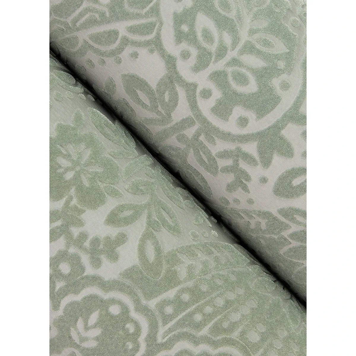 A-Street Prints Maris Silver Flock Damask Wallpaper - SKU 2973-87366