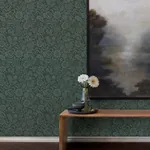 A-Street Prints Marta Green Floral Trail Wallpaper - SKU 4147-27362