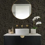A-Street Prints Massar Black Modern Marbled Wallpaper | Wallpaper Twins A-Street Prints Massar Black Modern Marbled Wallpaper - SKU 4177-27709