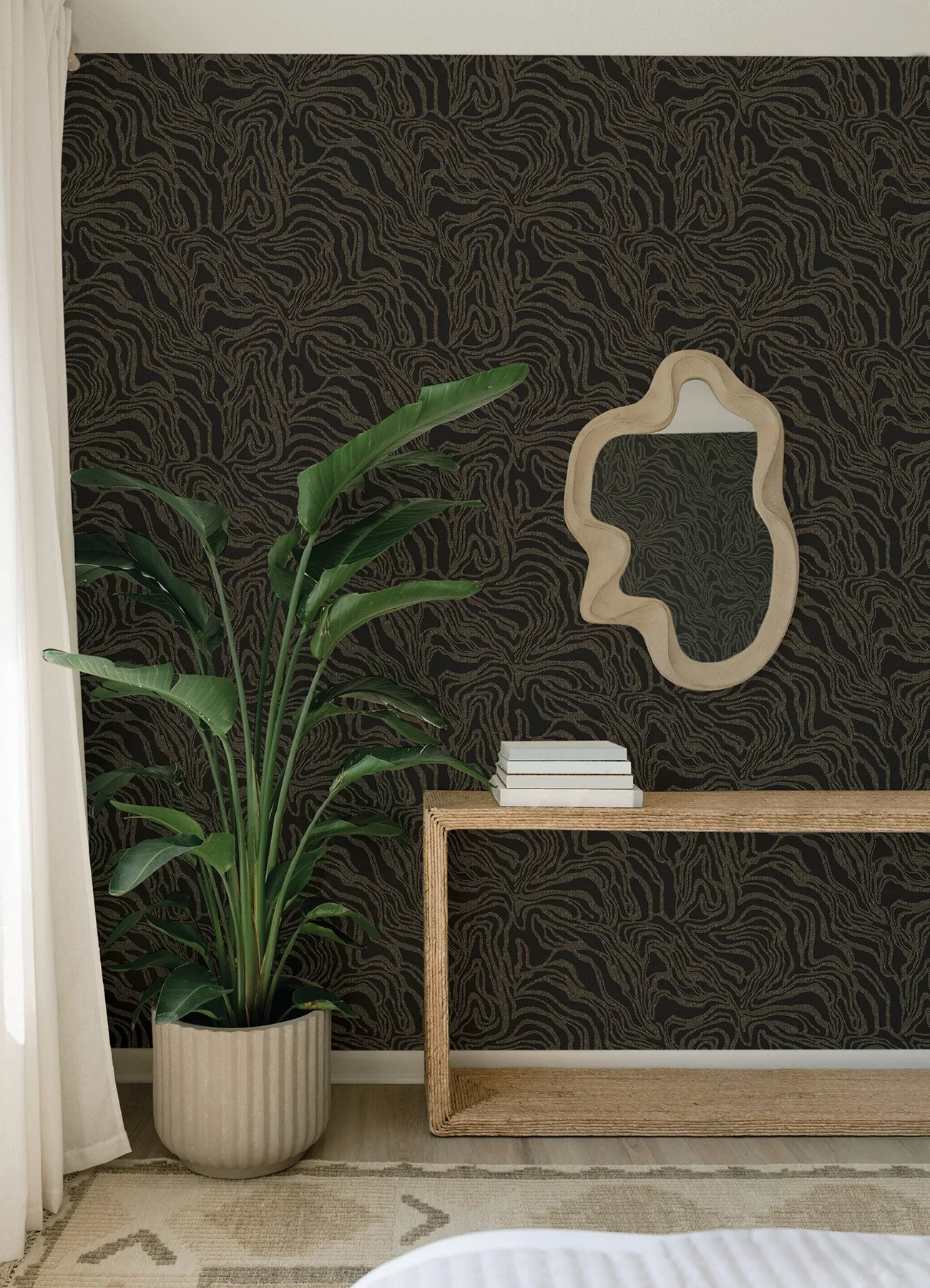 A-Street Prints Massar Black Modern Marbled Wallpaper | Wallpaper Twins A-Street Prints Massar Black Modern Marbled Wallpaper - SKU 4177-27709