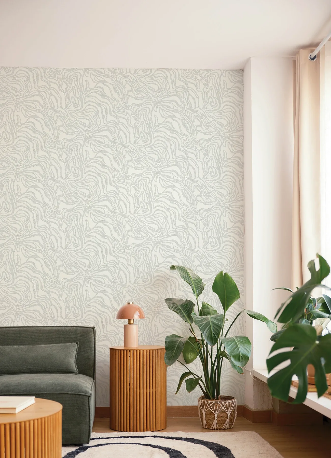 A-Street Prints Massar Silver Modern Marbled Wallpaper - SKU 4177-27708