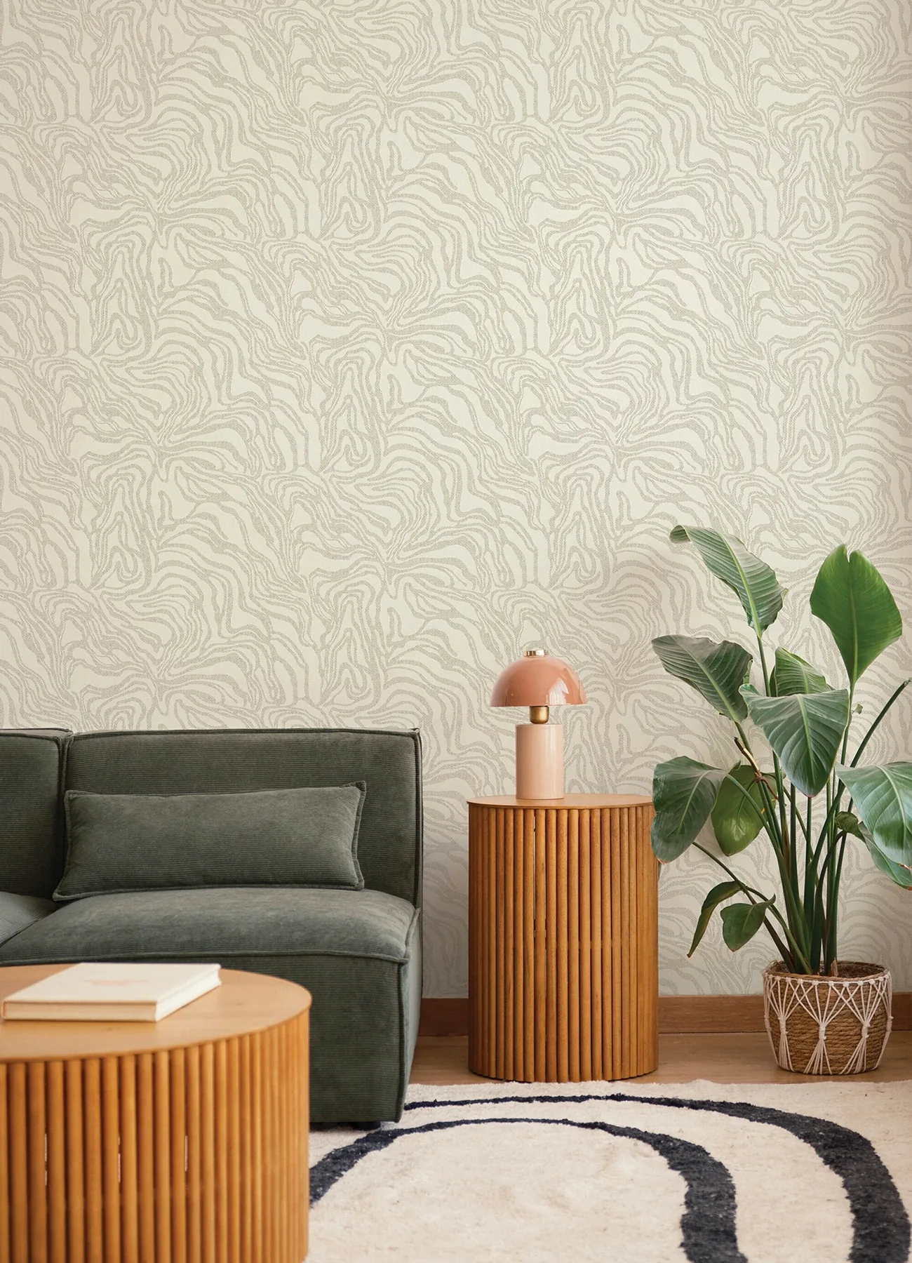 A-Street Prints Massar Taupe Modern Marbled Wallpaper - SKU 4177-27706