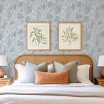 A-Street Prints Mathias Blue Botanical Wallpaper - SKU 4155-72812