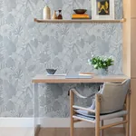 A-Street Prints Mathias Blue Botanical Wallpaper - SKU 4155-72812