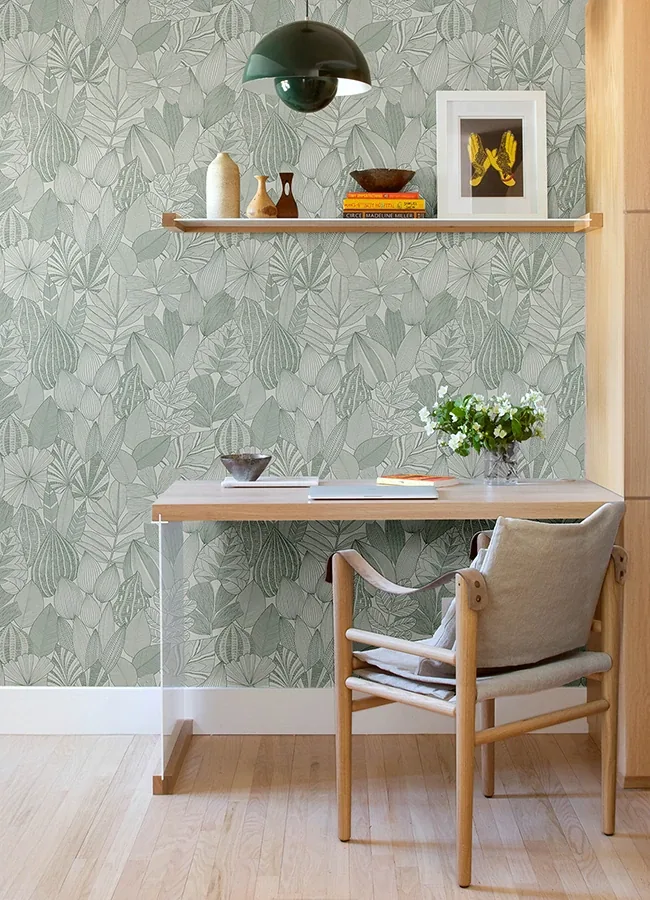 A-Street Prints Mathias Green Botanical Wallpaper - SKU 4155-72811