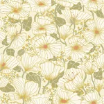 A-Street Prints Matilda Green Poppy Fields Wallpaper | Wallpaper Twins A-Street Prints Matilda Green Poppy Fields Wallpaper - SKU 2932-65111