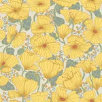A-Street Prints Matilda Yellow Poppy Fields Wallpaper | Wallpaper Twins A-Street Prints Matilda Yellow Poppy Fields Wallpaper - SKU 2932-65112
