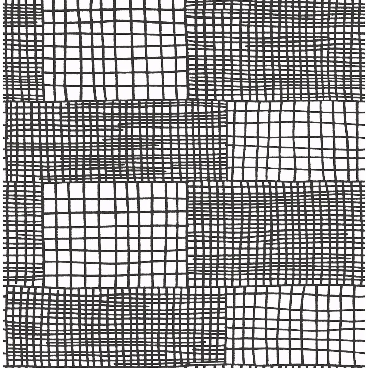2903-25824 | Maxwell Black Geometric Wallpaper