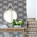 A-Street Prints Maxwell Black Geometric Wallpaper - SKU 2903-25824