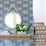A-Street Prints Maxwell Blue Geometric Wallpaper - SKU 2903-25822