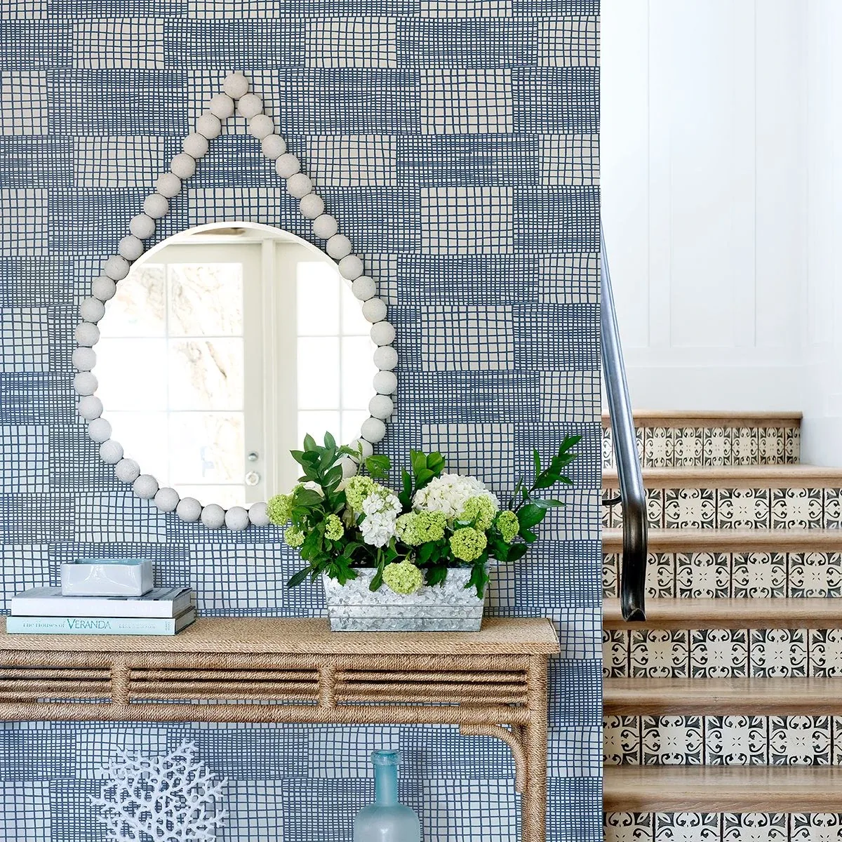 A-Street Prints Maxwell Blue Geometric Wallpaper - SKU 2903-25822
