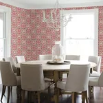 A-Street Prints Maya Pink Medallion Wallpaper | Wallpaper Twins A-Street Prints Maya Pink Medallion Wallpaper - SKU 2744-24113