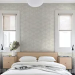 A-Street Prints Mayari Platinum Tiled Wallpaper - SKU 4019-86489